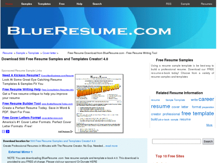 www.blueresume.com