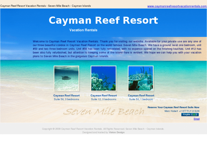 www.caymanreefresortvacationrentals.com