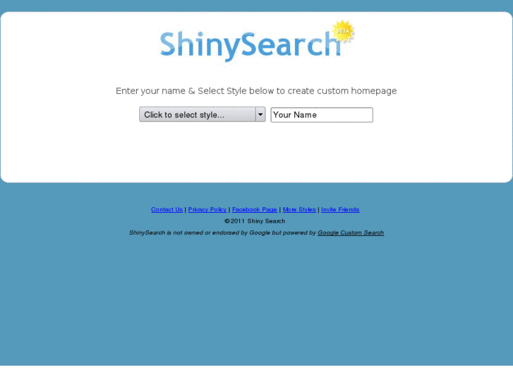 www.shinysearchstartpage.com