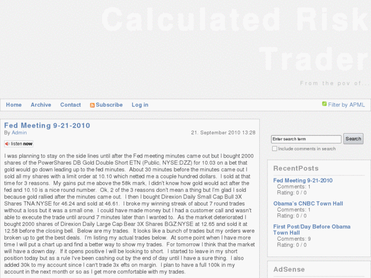 www.calculatedrisktrader.com