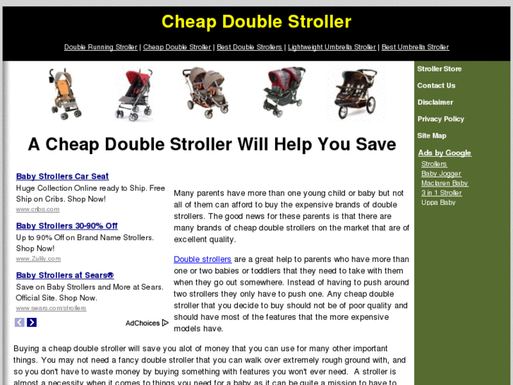 www.cheapdoublestroller.org