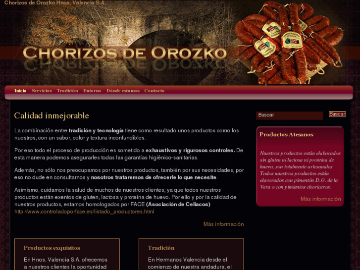 www.chorizosdeorozko.es