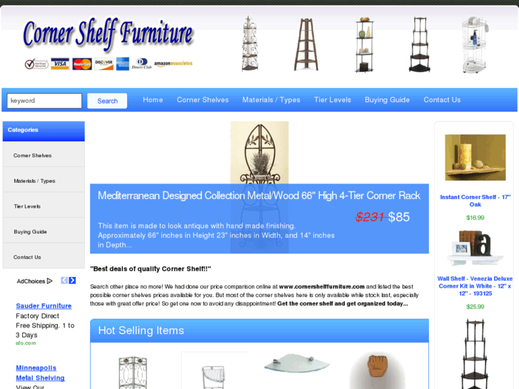 www.cornershelffurniture.com