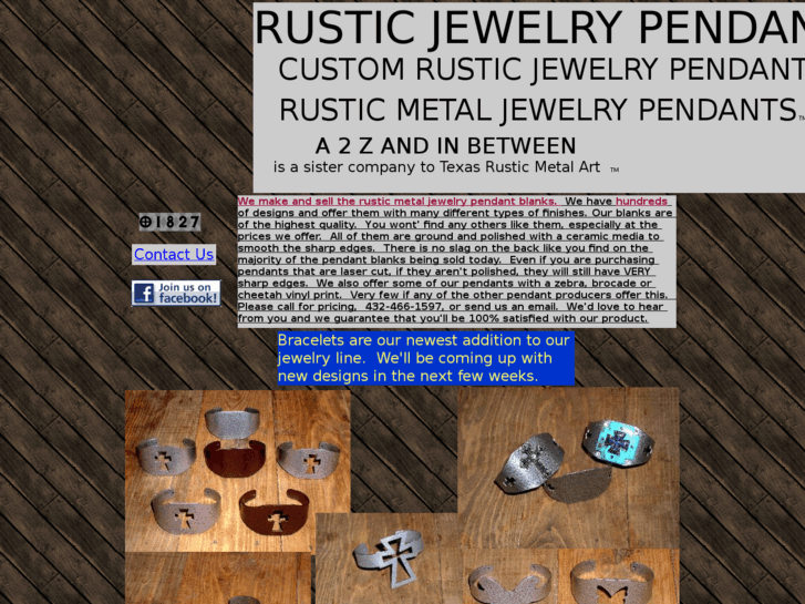 www.customrusticjewelrypendants.com