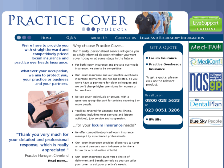 www.practicecover.co.uk