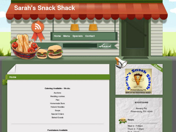 www.sarahssnackshack.com