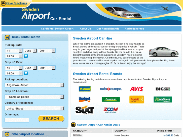www.swedenairportcarrental.com