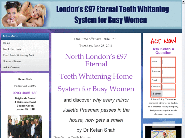 www.teethwhiteningnorthlondon.com