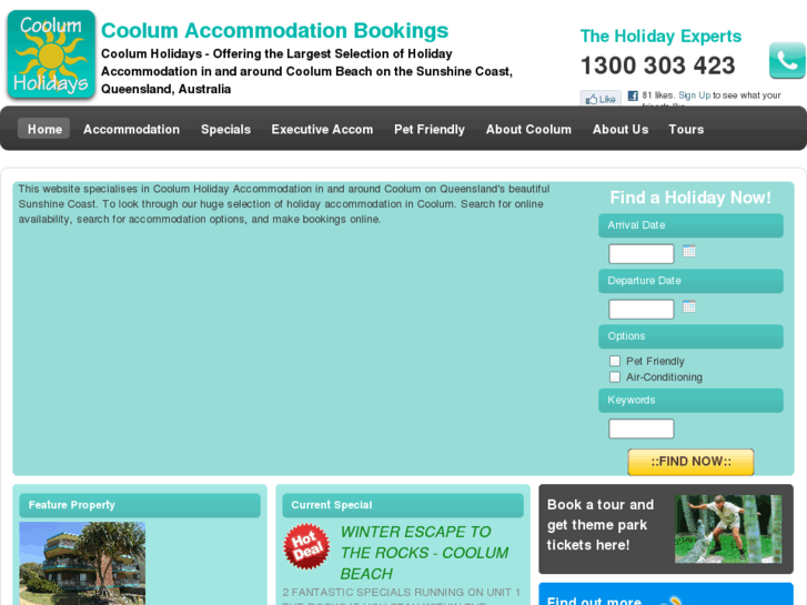 www.coolumholidays.com.au