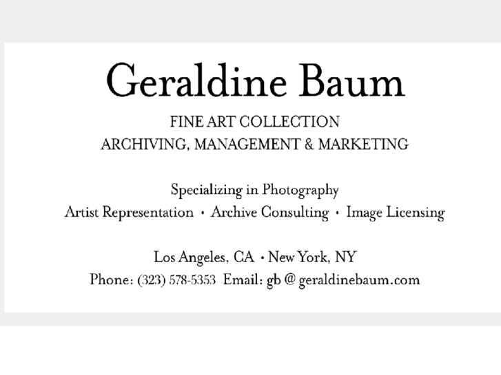 www.geraldinebaum.com