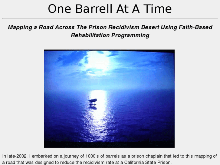 www.onebarrelatatime.com