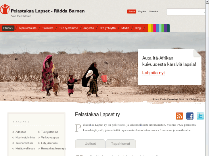 www.pelastakaalapset.fi