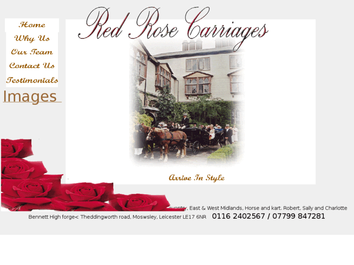 www.redrosecarriages.com