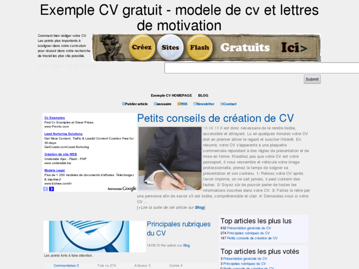 www.exemplecvgratuit.com