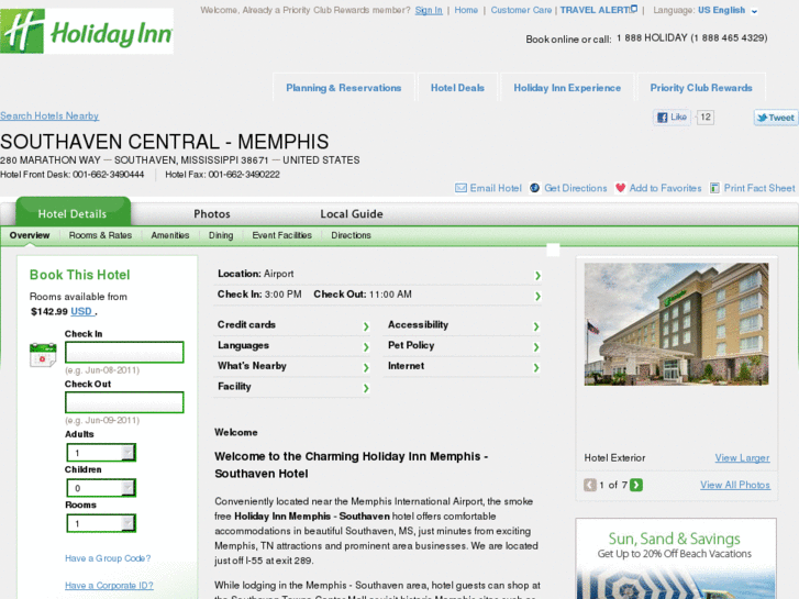 www.holidayinnsouthaven.com