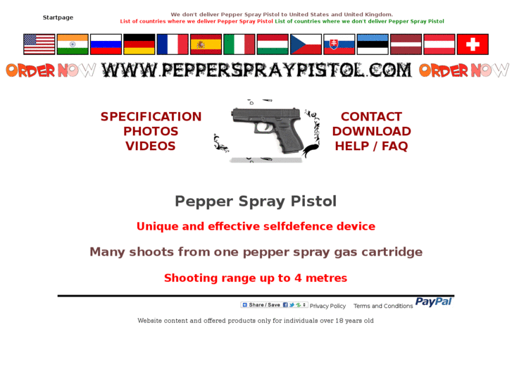 www.pepperspraypistol.com