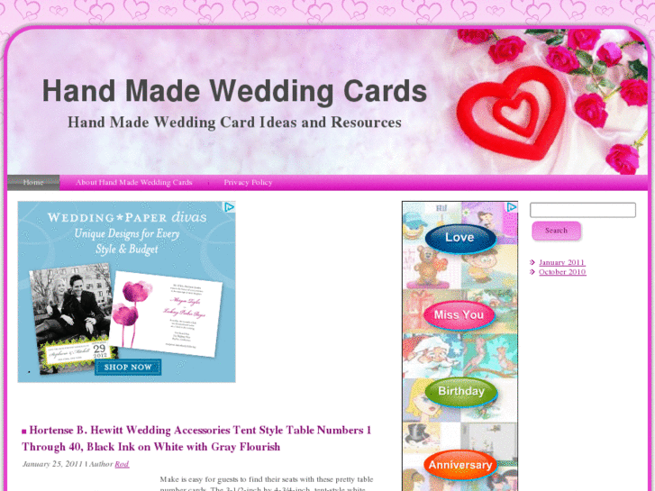 www.handmadeweddingcards.net