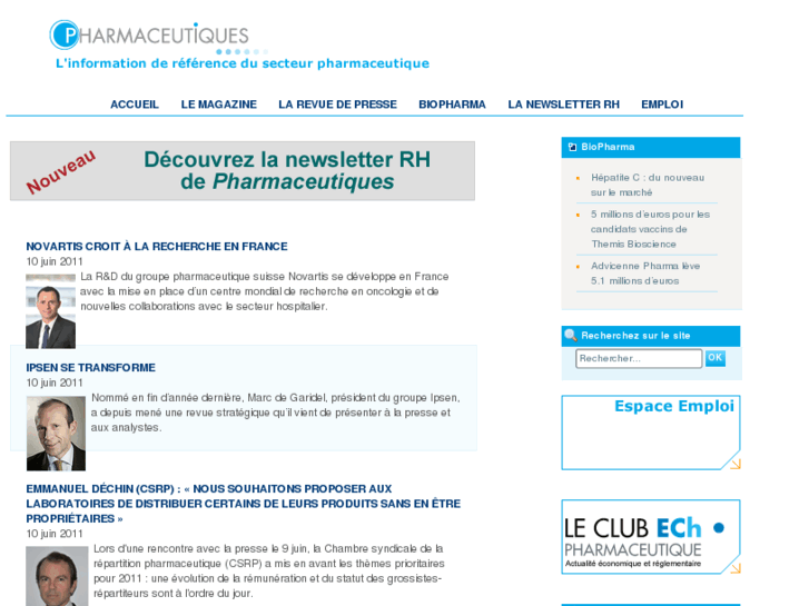 www.pharmaceutiques.com
