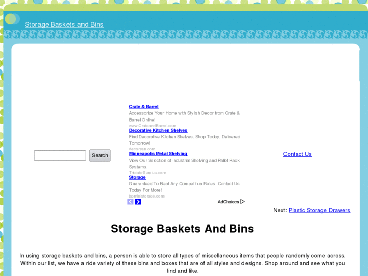 www.storagebasketsandbins.com