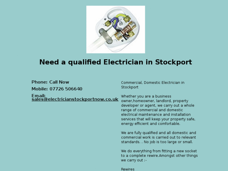 www.electricianstockportnow.co.uk