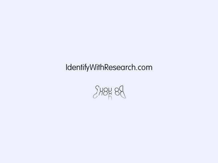 www.identifywithresearch.com