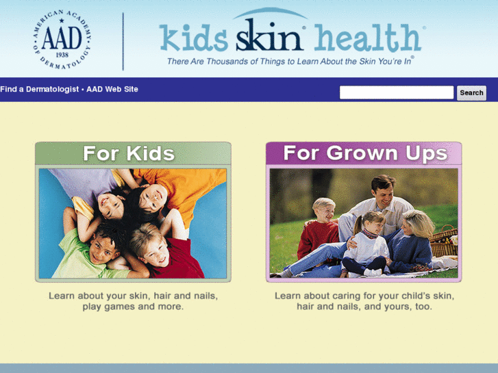 www.kidsskinhealth.org