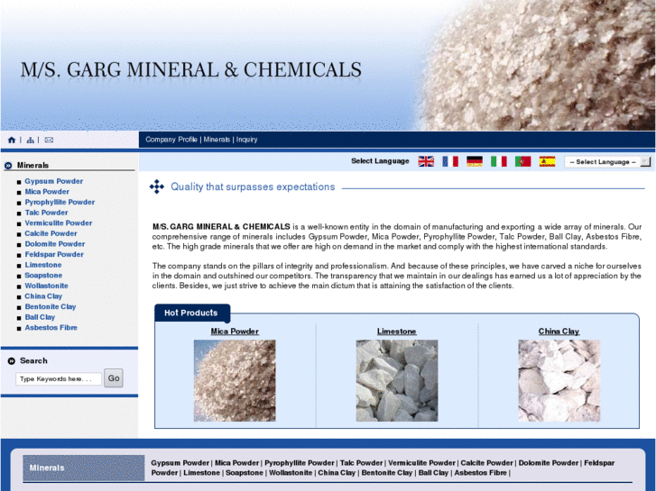 www.garg-mineralandchemicals.com