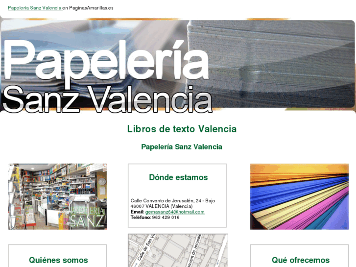 www.papeleriasanzvalencia.com