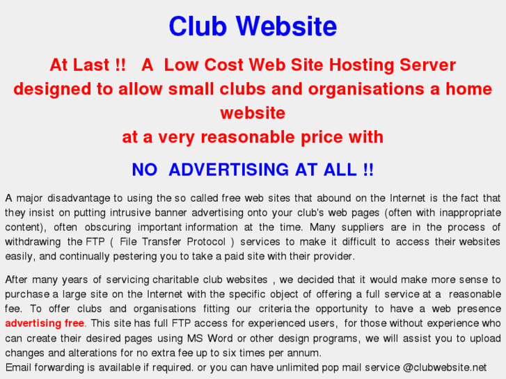 www.clubwebsite.net