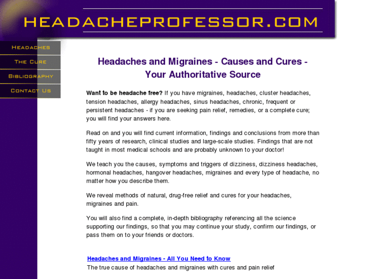 www.headacheprofessor.com