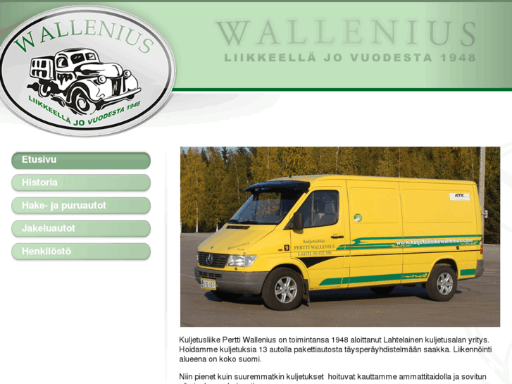 www.kuljetusliikewallenius.com