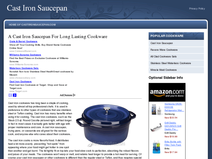 www.castironsaucepan.com