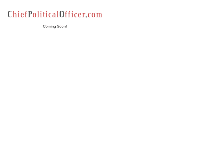 www.chiefpoliticalofficer.com