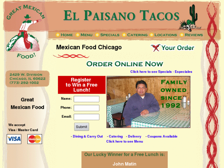 www.elpaisanotacos.com