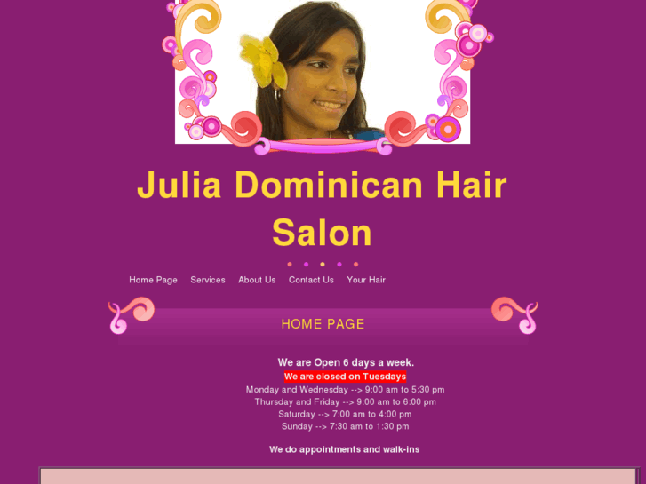 www.juliadominicanhairsalon.com