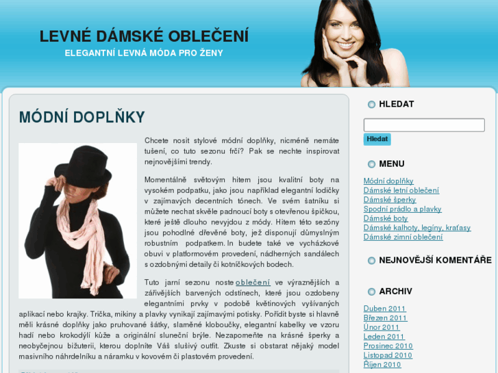 www.levne-damske-obleceni.cz