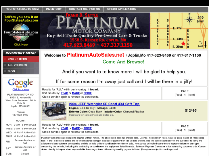 www.platinumautosales.net