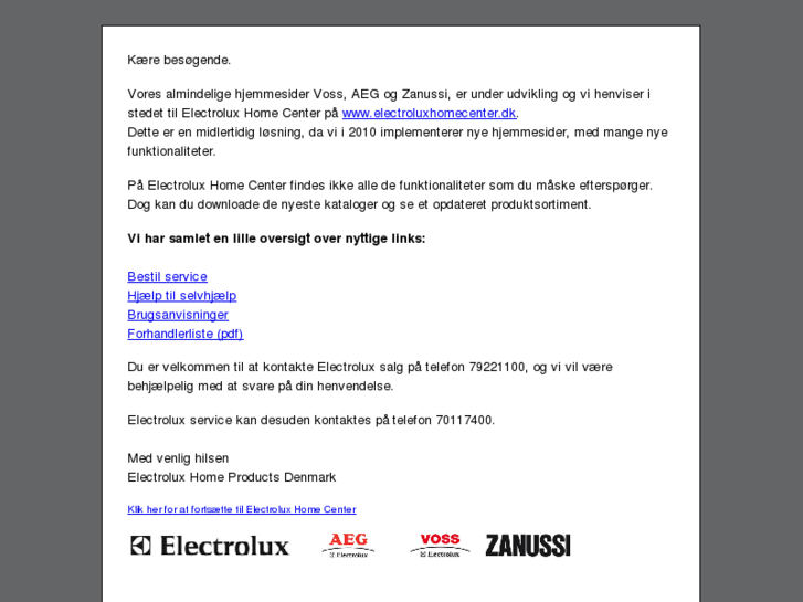 www.zanussi.dk