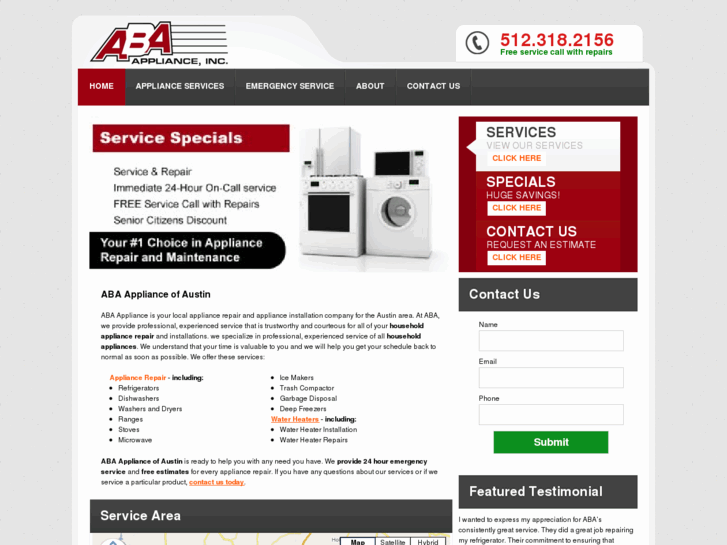 www.abaapplianceservice.com