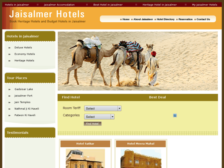 www.myjaisalmerhotels.com