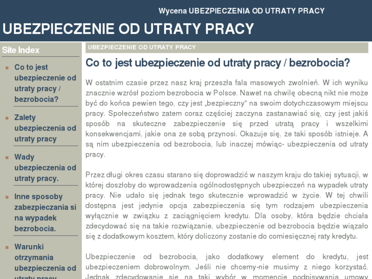 www.ubezpieczenie-od-utraty-pracy-uk.com