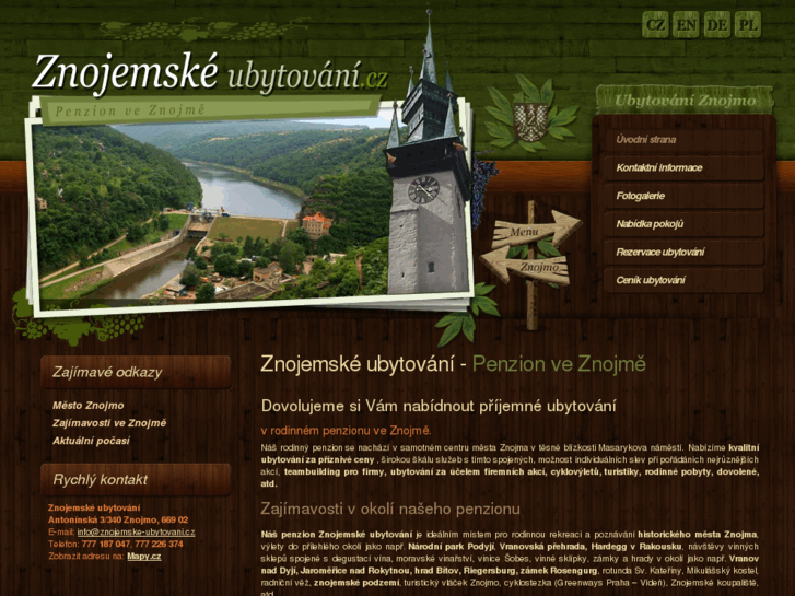 www.znojemske-ubytovani.cz