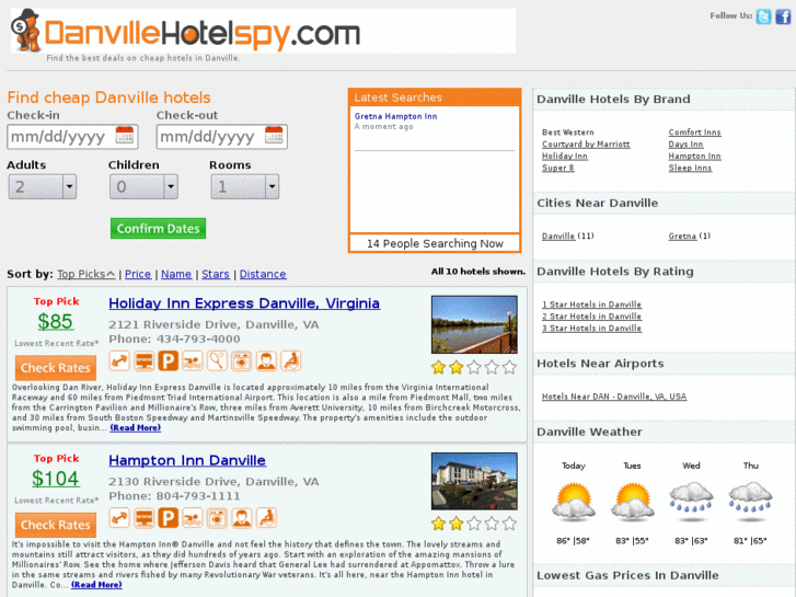 www.danvillehotelspy.com