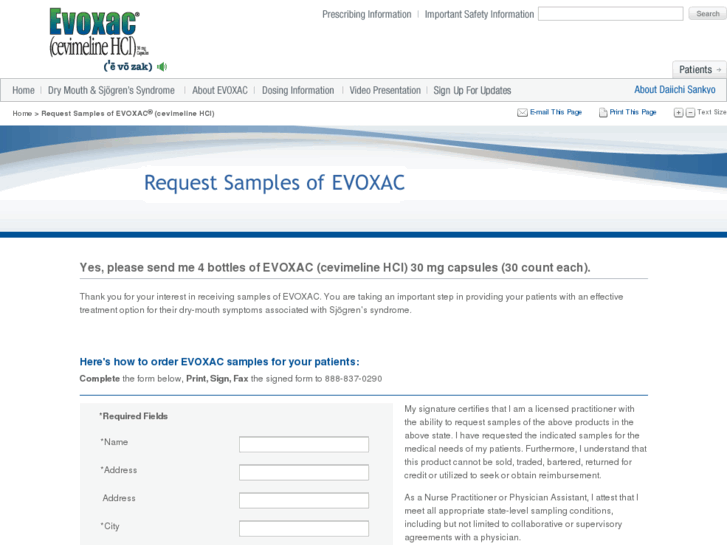 www.evoxacsamples.com