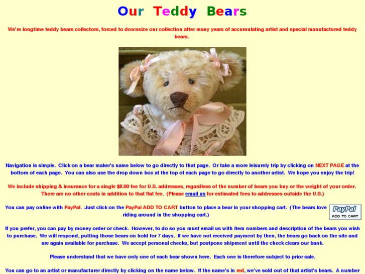 www.ourteddybears.com