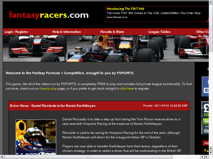 www.fantasyracers.com