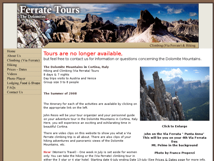 www.ferratetours.com