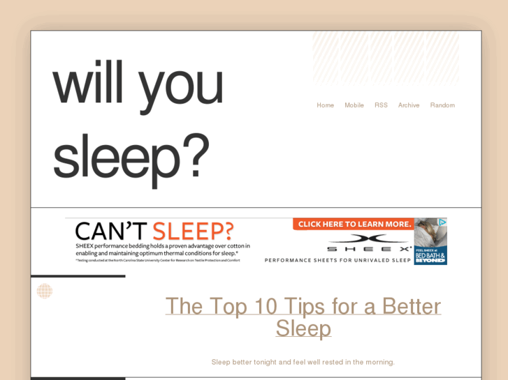 www.willyousleep.com