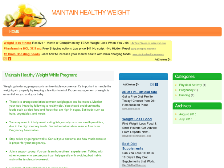 www.maintainweight.net