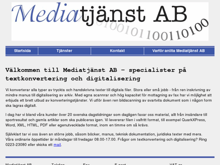 www.mediatjanst.com